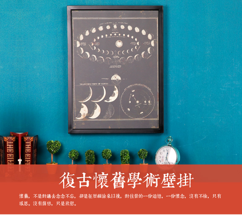 时光巴士 客厅装饰画挂画有框画墙面装饰壁画宇宙艺术画挂画家居餐厅有框画墙画电表箱 A款