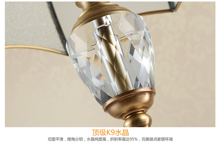 简普 美式复古全铜落地灯 时尚客厅书房卧室落地灯 G8103 带LED光源