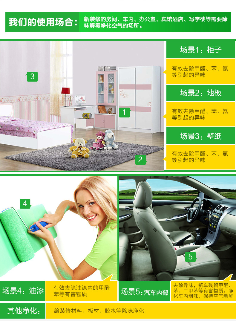 麦斯格林除甲醛光触媒新房装修除味除甲醛家具除味剂去甲醛喷剂汽车除味剂室内甲醛清除剂