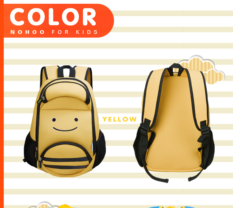 诺狐2015新款热销儿童书包小学生1-3年级男女双肩背包 可爱卡通小蜜蜂