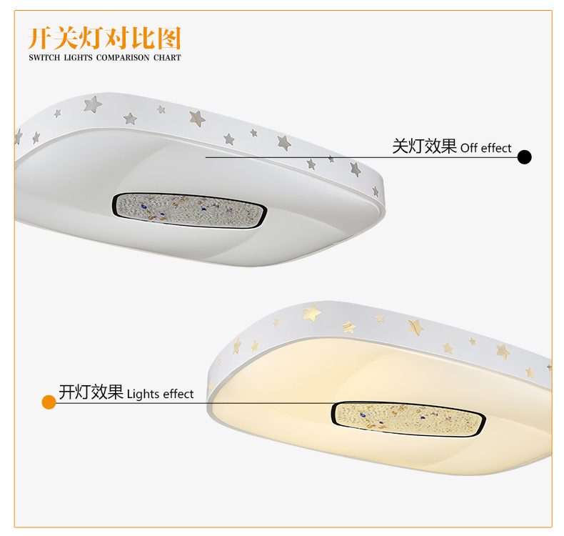 
                                        简普 时尚led吸顶灯 简约大气客厅灯 卧室灯 餐厅灯JP9000 白色直径48CM圆形 单色白光                