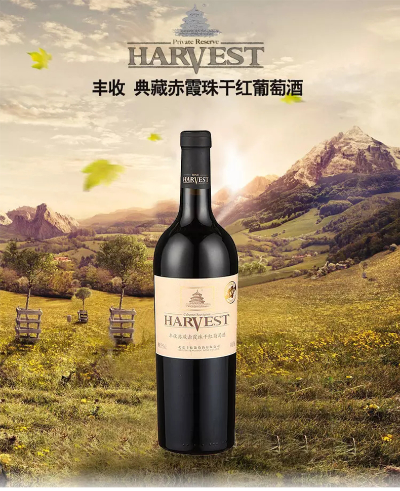 丰收典藏赤霞珠干红葡萄酒 迟摘珍品 750ML\/瓶