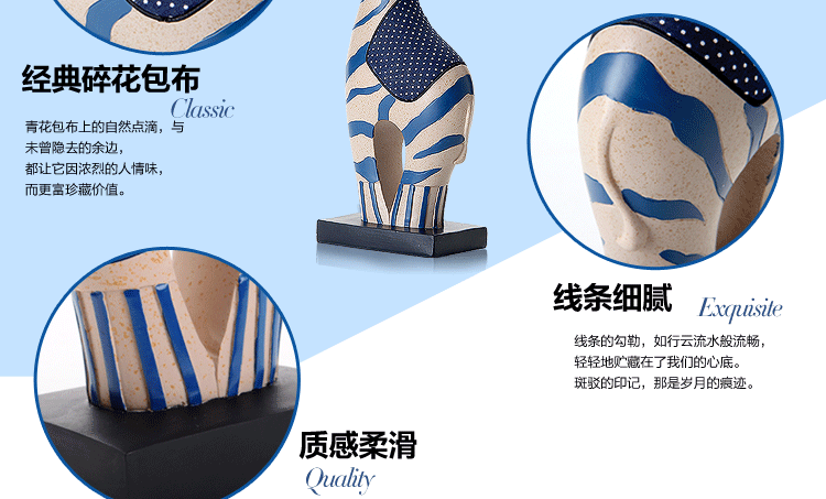 
                                        家居饰品现代简约 大象马装饰摆件 客厅电视柜摆件 树脂工艺品 幸运斑马G01650A-1                