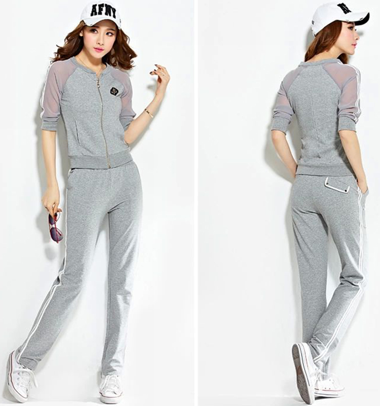锦狐云裳 运动套装<em>女秋装</em>新款韩版大码女士休