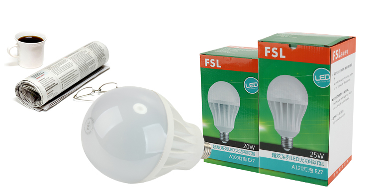 
                                        佛山照明(FSL）led灯泡e27灯泡螺口大口节能灯泡 超炫5W白光E27 5只装                