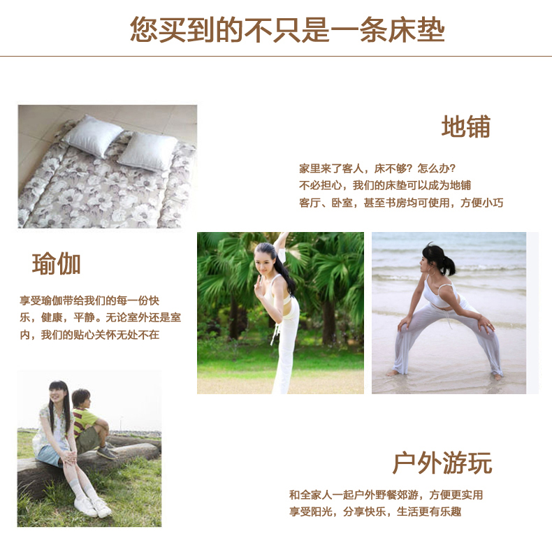 
                                        Andory 单人双人超柔榻榻米 加厚床垫子 可折叠学生宿舍床垫床褥绗缝款 嘻哈猴 120*200cm(绗缝款)                