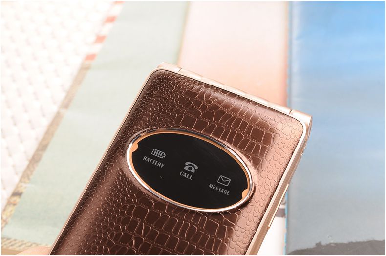海尔 M310 移动联通2G翻盖男款老人手机 双卡双待老年机 咖啡色