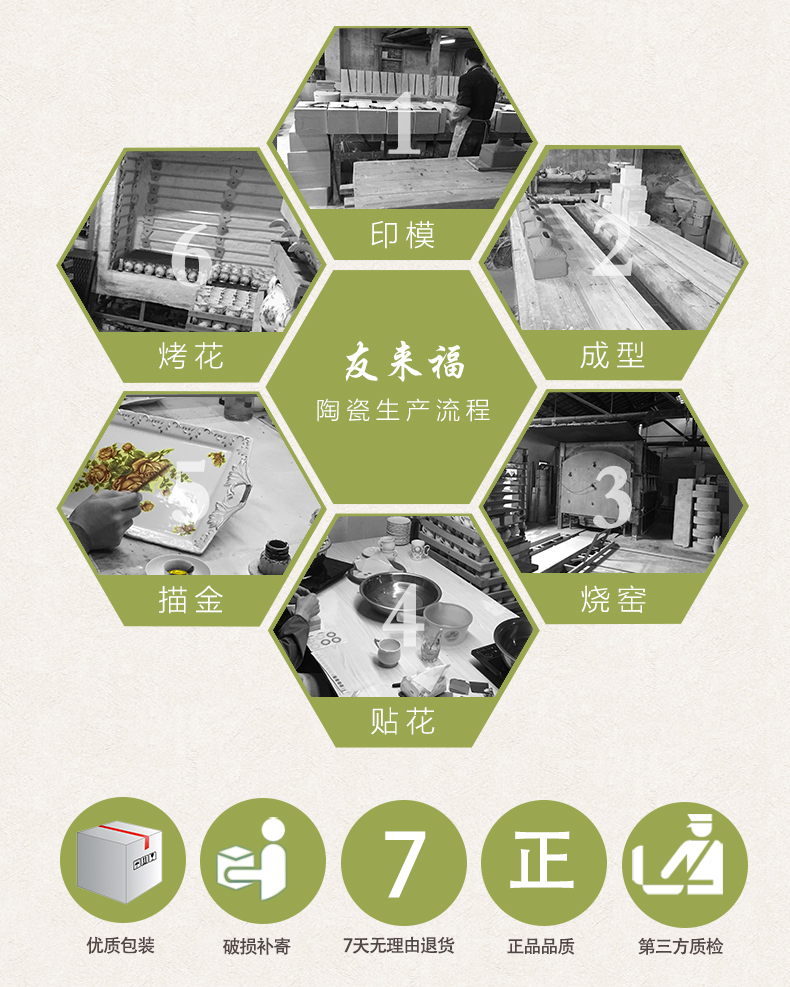 
                                        友来福 三头蜡烛台餐桌摆件欧式装饰品陶瓷工艺品 蜡烛台                