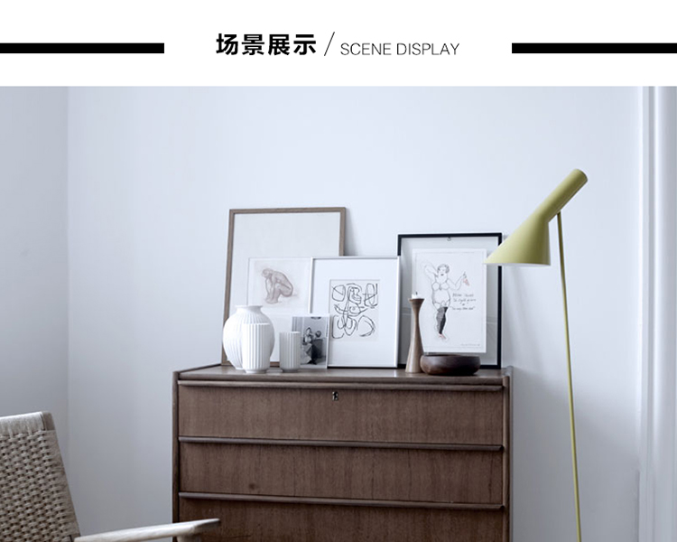 OTY 丹麦北欧现代简约创意书房卧室客厅床头立式灯PH AJ落地灯铝LL80222 白色