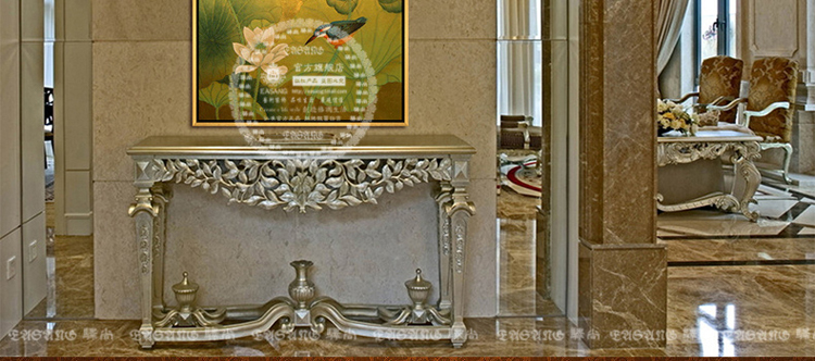 
                                        驿尚东南亚泰式油画手绘装饰画金箔画客厅玄关壁炉抽象画壁画挂画荷花荷叶画走廊喷绘画 黄色 90*90                