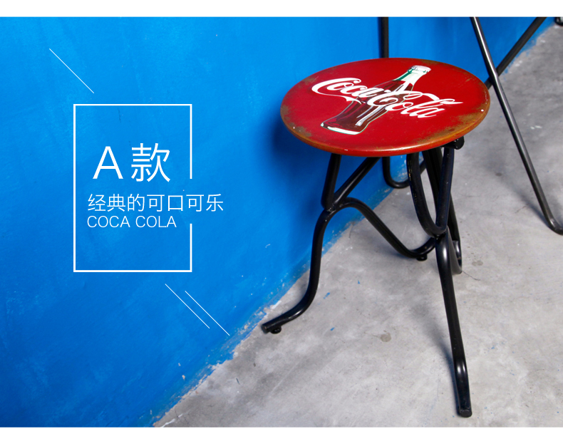 时光巴士  创意家居装饰品凳子 思考造型铁艺椅子 客厅工艺品摆设 A款