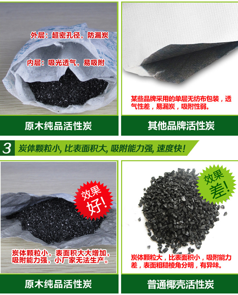 
                                        能臣新房装修除味甲醛椰壳活性炭除甲醛原木纯品活性炭室内活性炭吸附剂吸收剂52包                