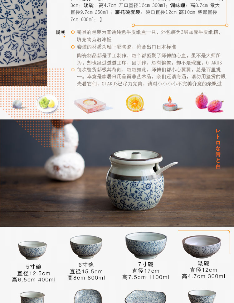 
                                        田浅栈 餐具碗盘碟陶瓷餐具青花碗盘子碟子套装 青花系列 8.5英寸大圆盘                