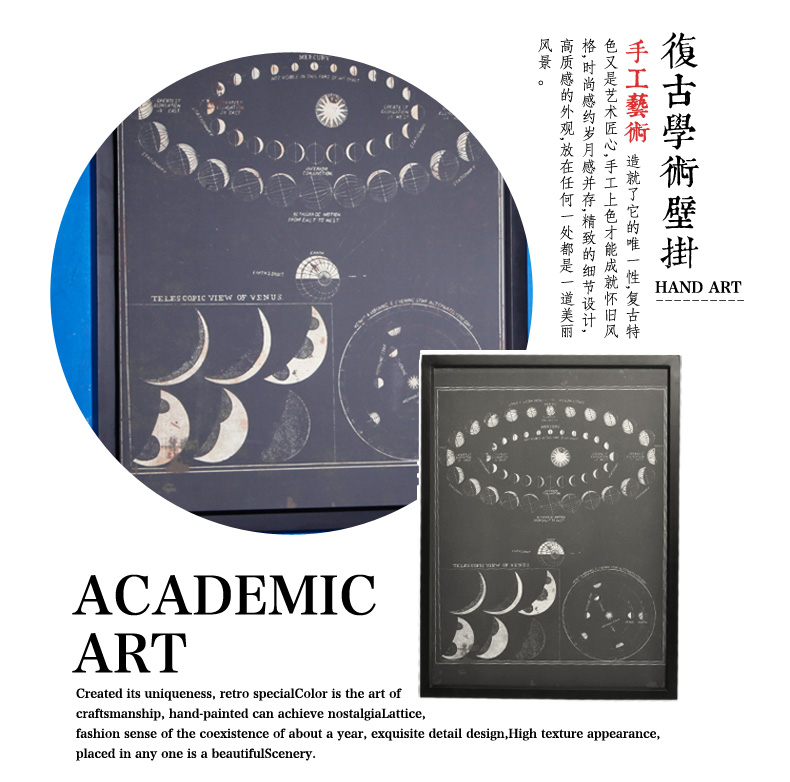 时光巴士 客厅装饰画挂画有框画墙面装饰壁画宇宙艺术画挂画家居餐厅有框画墙画电表箱 A款
