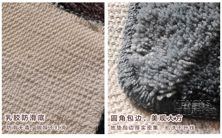 恒亚斯 门垫脚垫地垫耐脏卫浴浴室防滑垫 进门脚垫 B2009黄 60*90cm