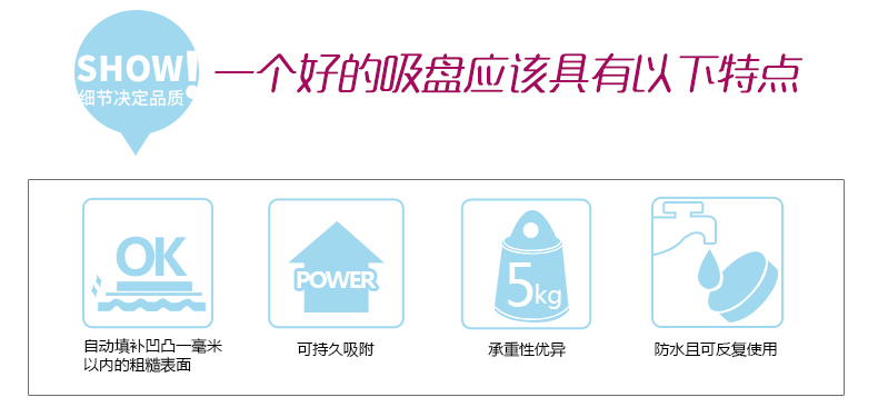 
                                        善庆 吸盘吹风机架卫生间壁挂电吹风筒支架浴室置物架 吹风机架                
