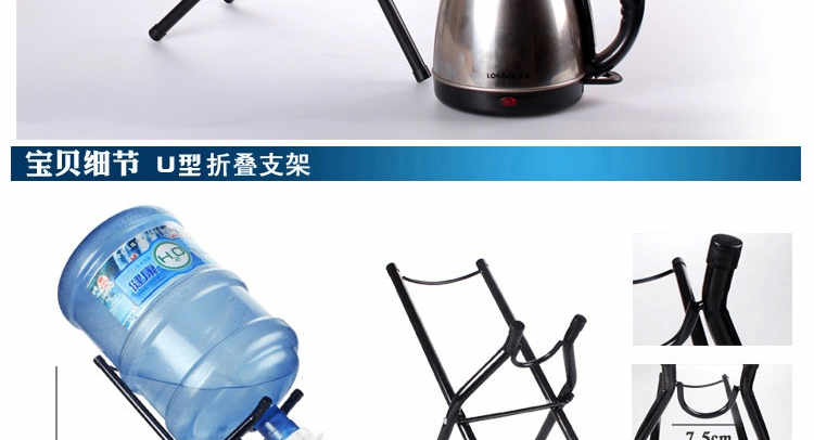 
                                        矿泉水桶大桶水饮水机抽水器纯净水桶装水压水器支架子水嘴饮水机龙头 台式钢架+水嘴                