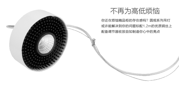 SAT照明圆规系列LED轨道射灯 导轨灯全套大功率服装店铺珠宝展厅橱窗灯 40W暖黄光 白色 嵌入式射灯