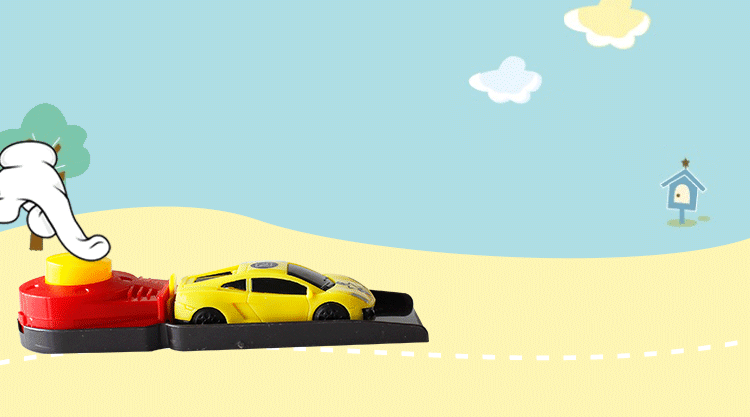 伶俐宝弹力轨道车 llb-8090 弹力 4种颜色的小车 益智