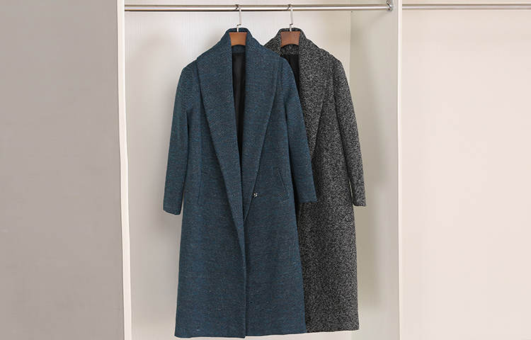 Last Order2015秋冬装新品大码女装长款仿羊毛呢子大衣 风衣外套女 灰色 M