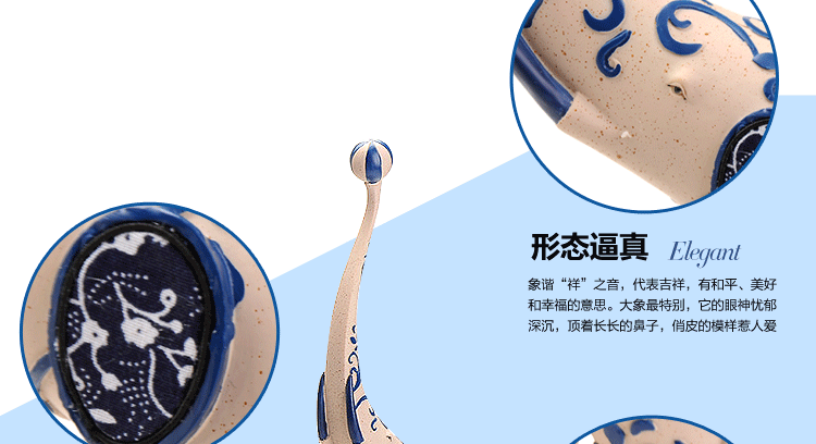 
                                        家居饰品现代简约 大象马装饰摆件 客厅电视柜摆件 树脂工艺品 幸运斑马G01650A-1                