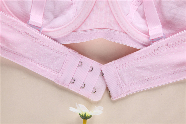 微纤诺 日系小点条纹可爱中学生少女<em>文胸</em>纯棉