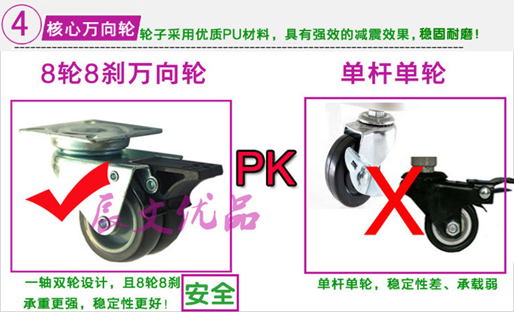 辰文 不锈钢洗衣机架 日韩洗衣机空调冰箱支架  海尔LG松下西门子滚筒洗机底座加高移动脚架 固定款长50-67宽47-64
