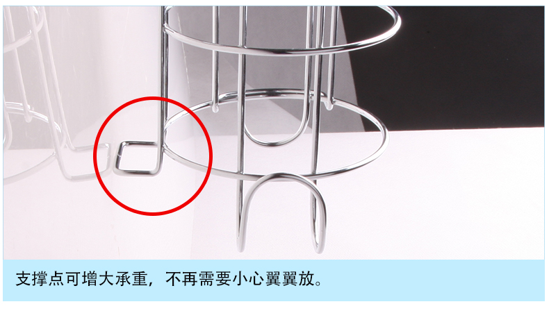 
                                        善庆 吸盘吹风机架卫生间壁挂电吹风筒支架浴室置物架 吹风机架                