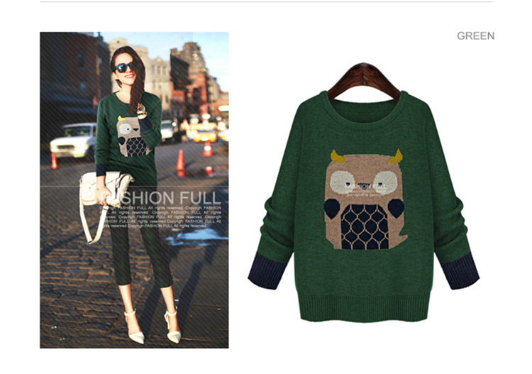 Motome square in Europe for larger women 2015 Fall/Winter Collections new owl embroidered woolen pullover long-sleeved wild knitwear B618 Light Gray 5XL 180-210 recommended weight catty picture, prices, brand platters! The elections are supplied in the national character of distribution, so action, buy now enjoy more preferential! As soon as possible.