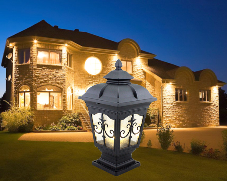 朗吉蒂 围墙户外灯 门柱灯 花园别墅庭院灯 铝质