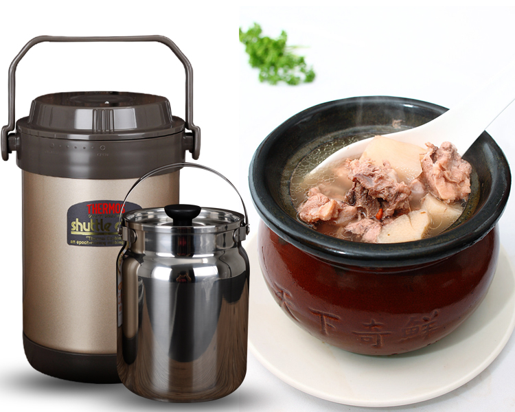 
                                        膳魔师（THERMOS） 焖烧锅保温汤锅真空不锈钢免火炖锅TCRA-1800金色1.8L有防伪标 TCRA-1800ml/金色                