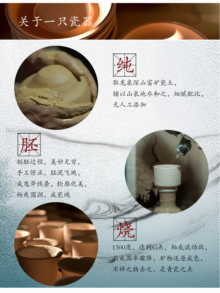
                                        德匠 龙泉青瓷太阳碗牡丹花纹健康陶瓷米饭碗汤碗泡面碗碟餐具家用中式餐具套装创意学生碗特价 单只 面碗 梅子青                