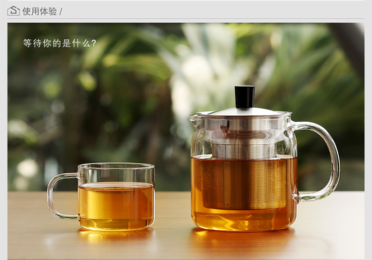 
                                                                                尚明(samaDOYO)高硼硅耐热耐高温玻璃小茶杯功夫茶杯白酒杯冲泡器带把 品茗杯咖啡杯 150ml 4只装                