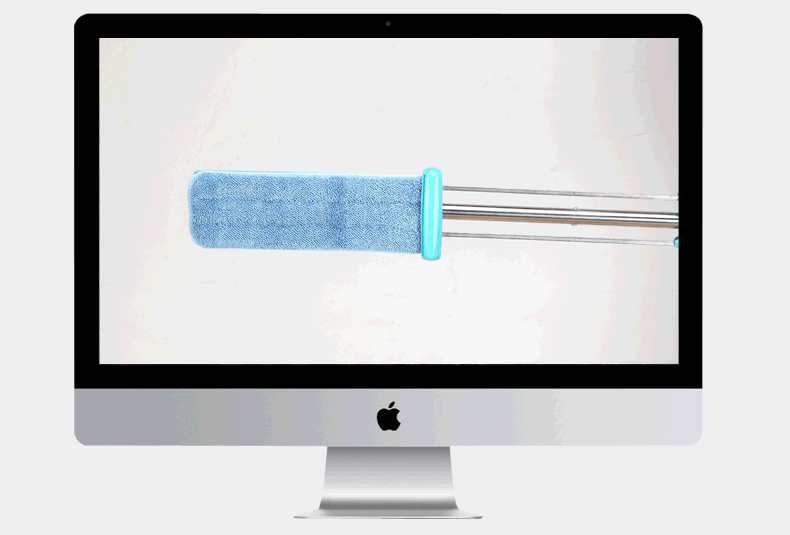 乐服 免手洗平板拖把 木地板拖布 懒人自挤式免拆洗神奇拖把 挤水平板