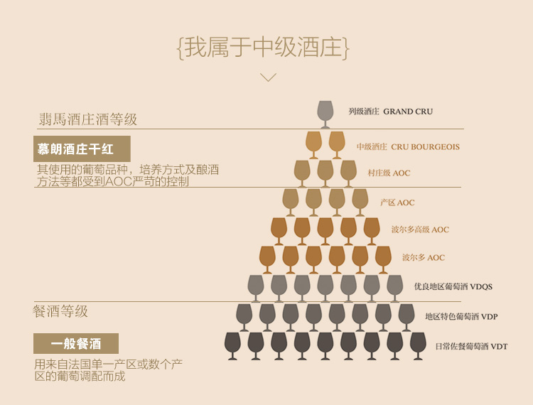 翡马 法国红酒进口葡萄酒中级酒庄慕朗酒庄干