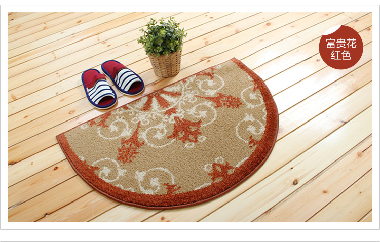 
                                        富居 威尔顿机织花地垫  门垫脚垫 吉祥云-米色 50*80cm                