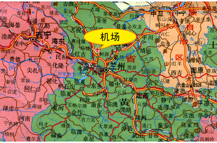 【折叠版】中国地图 学生地理墙贴图 1.06米*0.7米