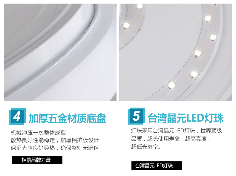 佐凡led吸顶灯卧室灯客厅灯现代简约过道阳台灯厨卫灯具灯饰 小号白光12W2252B
