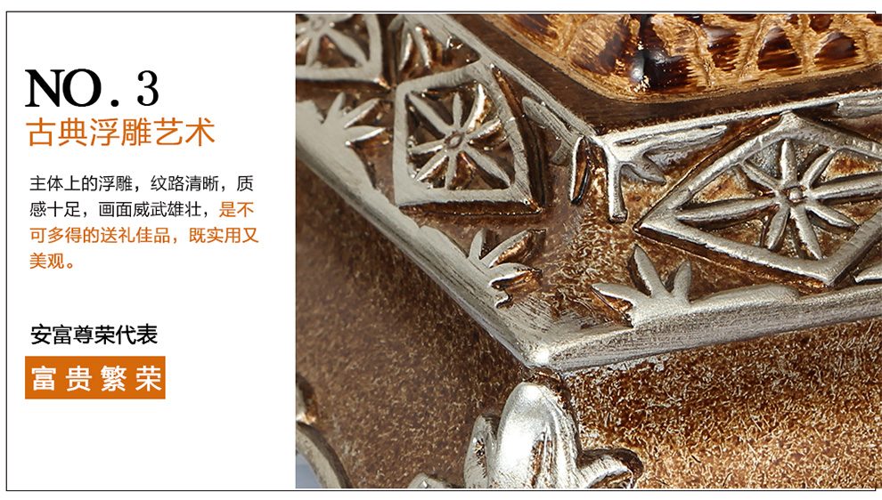
                                        佳话坊 家居摆件工艺品 欧式仿古电话机 客厅创意装饰品 复古家用座机 摆设家装 智能蓝光版                