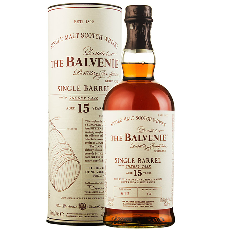 英国Balvenie15YOSingleBarrelSherryCask百富