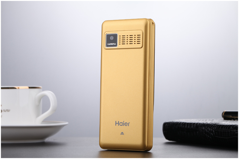 海尔 (Haier) M319 移动/联通2G 老人手机 金色