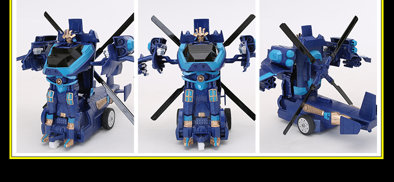 代遥控车一键变身变形金刚4擎天柱大黄蜂儿童玩具充电变形汽车机器人