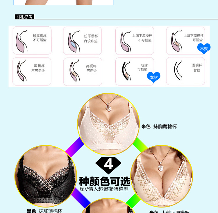 可思菲尔<em>文胸</em> 聚拢调整少女<em>文胸</em> 防走光抹胸式