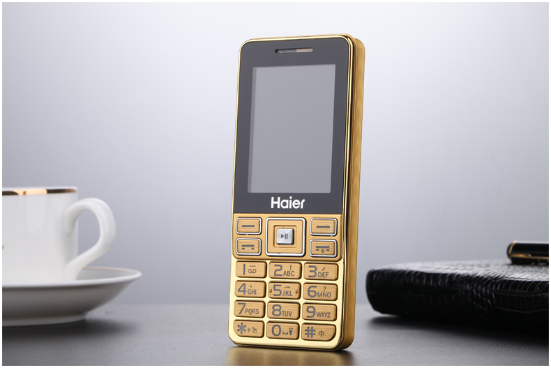 海尔 (Haier) M319 移动/联通2G 老人手机 金色