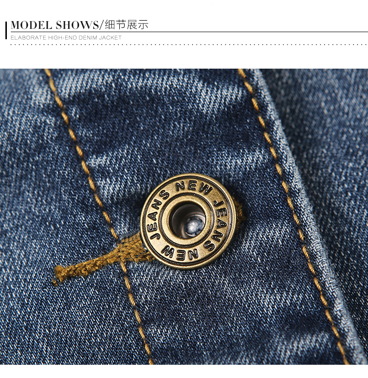 欧以纯男女装牛仔连帽马甲 秋冬新款立领女短款马甲韩版牛仔服连帽马夹背心牛仔外套 O852 蓝色 L