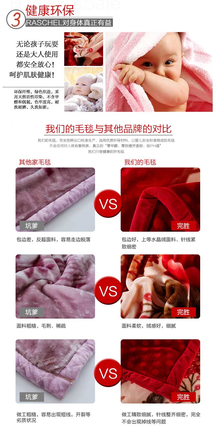 优爽家纺 毛毯加厚双人秋冬毯子 拉舍尔婚庆毛毯 欧式经典(欧式风格) 200*230