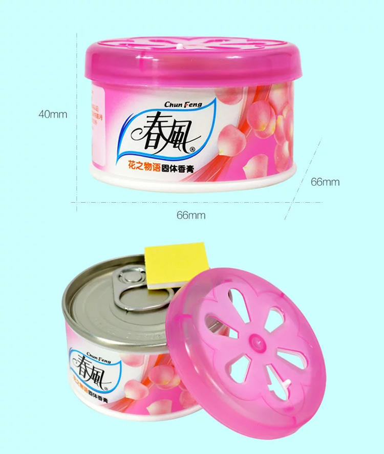 
                                        春风 固体芳香剂 室内房间衣柜清香剂 厕所卫生间空气除臭清新剂 8罐(6种香味均发)                