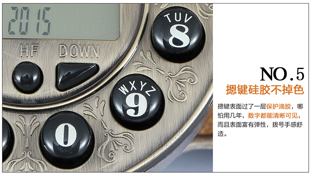 
                                        佳话坊 家居摆件工艺品 欧式仿古电话机 客厅创意装饰品 复古家用座机 摆设家装 智能蓝光版                