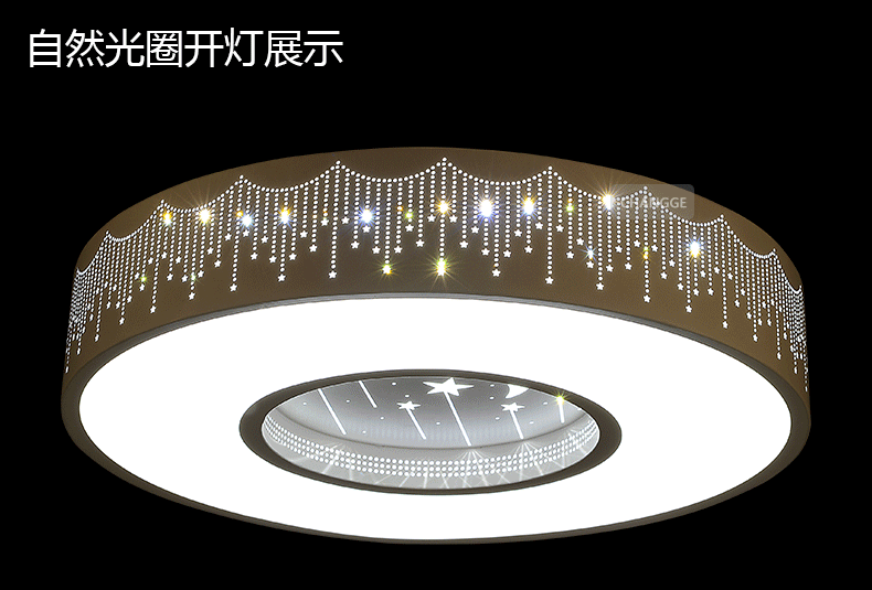 长歌led吸顶灯房间灯卧室灯具浪漫温馨儿童房现代简约