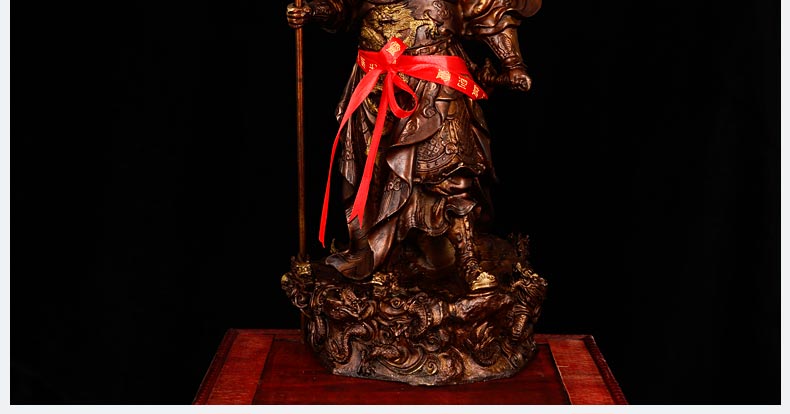 十号公馆开光关公铜像摆件武财神关二爷武圣佛像大号招财工艺品摆件
